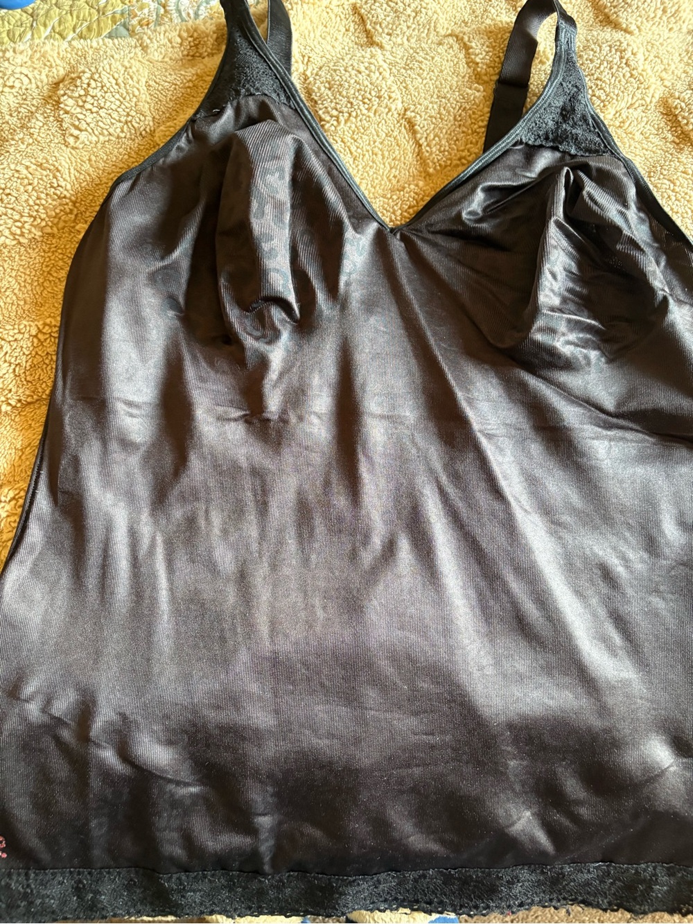 Ruby Ribbon Cheetah lace Tonal Black Cami